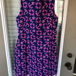 Blue and Pink Anchor Dress